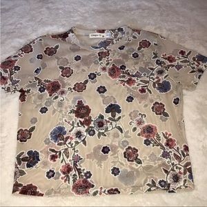 Floral Mesh Top